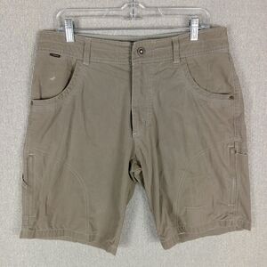 Kuhl Ramblr Shorts Men 33 Khaki Casual Outdoor Hiking Utility Patina Dye Vintage
